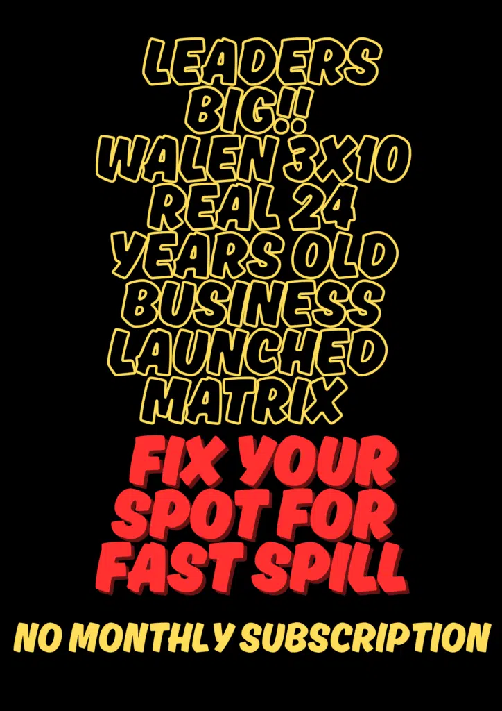 Walenschool.com 24 Years Trusted Brand Launches 3x10 Wealth Matrix