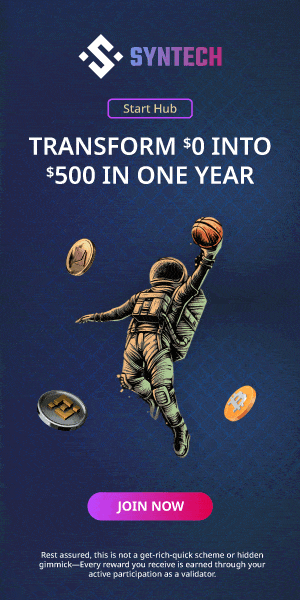 syntech.network Early FREE $100 HUB Earns You $500 FREE