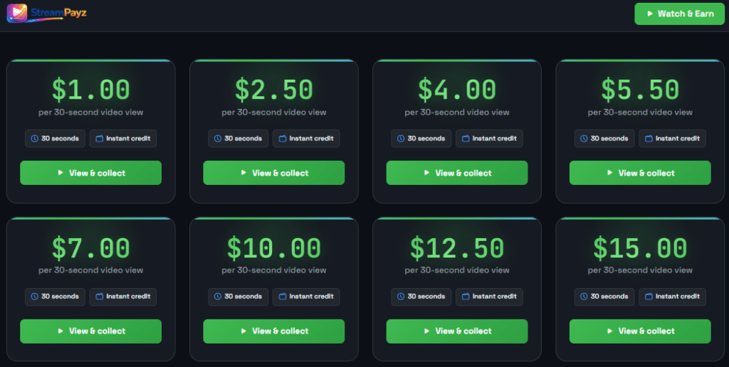 STREAM PAYZ Early HURRY!! Earns Upto $525/day Per 30 Second Videos - All Cryptos!