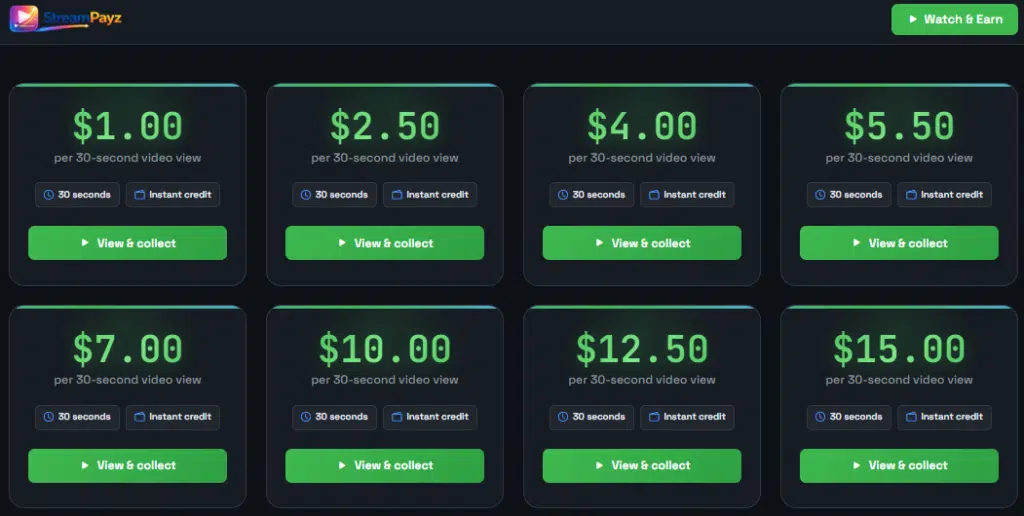 STREAM PAYZ Early HURRY!! Earns Upto $525/day Per 30 Second Videos - All Cryptos!