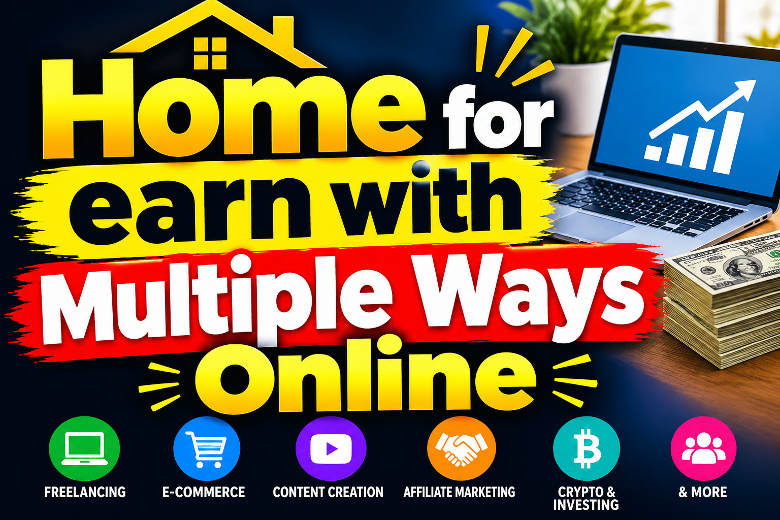Home for earn with Multiple Ways Online
